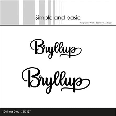 Simple and Basic die "Bryllup" SBD437