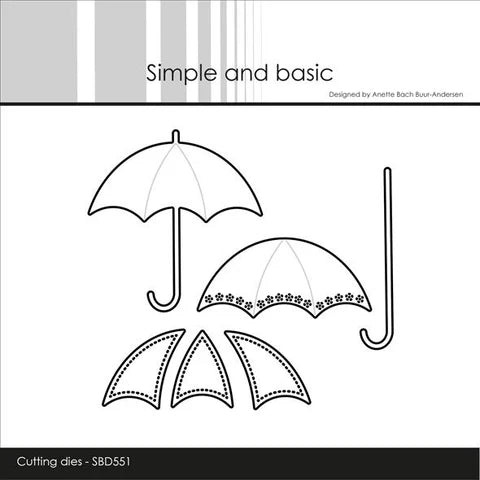 Simple and Basic die "Umbrella" SBD551