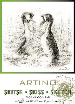 Skitseblok A4 70G 40 Sider - Artino
