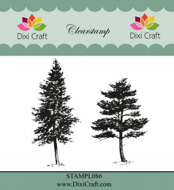 Dixi Craft Clear Stamp - Trees (2 stamps)