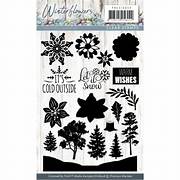 Precious Marieke clear stamps vinterblomster
