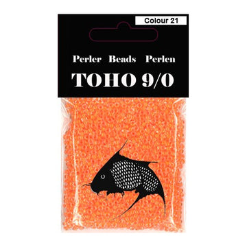 TOHO perler 9/0 farve 21 orange 40g