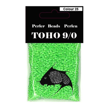 TOHO perler 9/0 farve 25 neon grøn 40g
