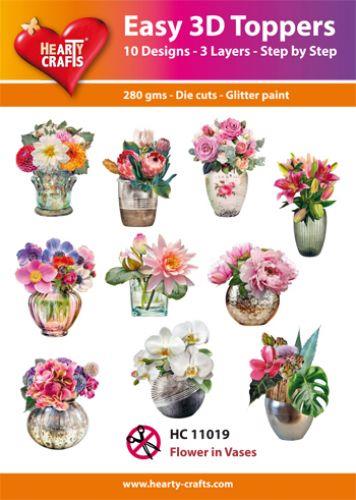 Toppers 3D  Flower in Vases