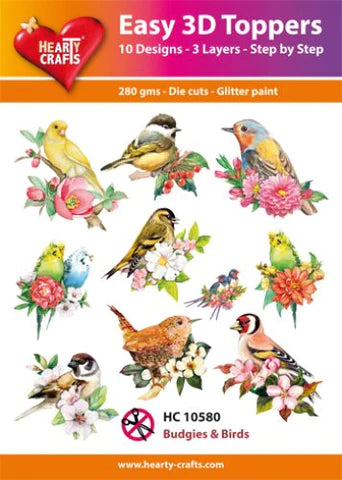 Toppers 3D  Budgies & Birds