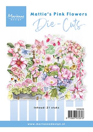 Marianne Design Die-Cuts "Mattie's pink flowers" VK9626