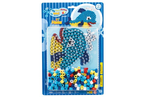 Hama maxi perlesæt blister hval.