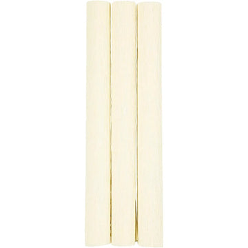 Crepepapir, 25x60 cm, Stræk/crepe: 180%, 105 g, off white, 3 ark/ 1 pk.