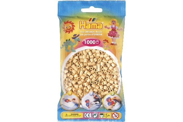 Hama perler midi 1000 stk beige