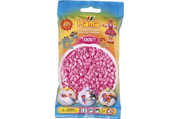 Hama perler midi 1000stk pastel pink