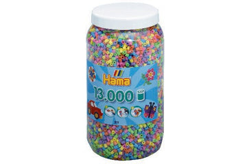 Hama perler midi 13000stk pastel mix