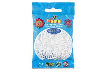 Hama mini perler 2000 stk hvid