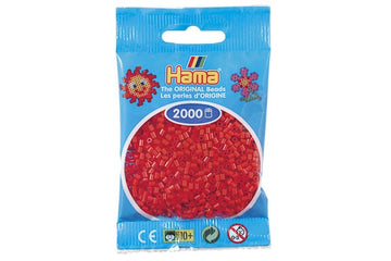 Hama perler mini 2000stk rød