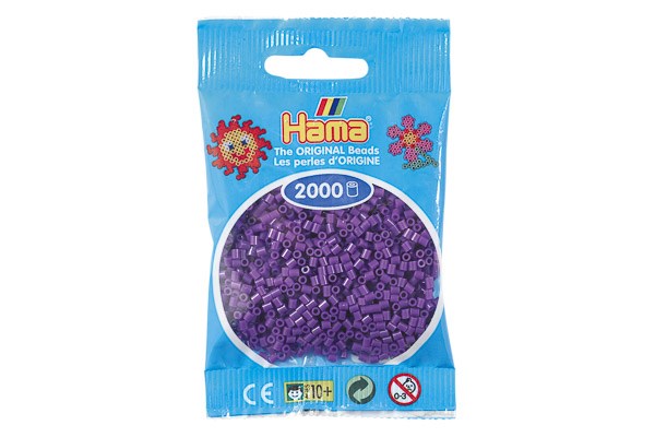 Hama perler mini 2000stk lilla