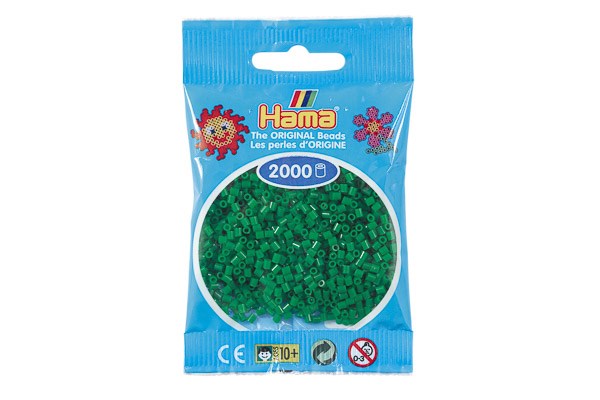 Hama perler mini 2000stk grøn