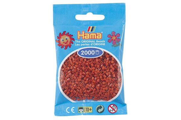 Hama perler mini 2000stk mellem brun