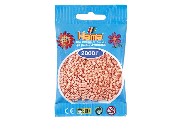 Hama perler mini 2000stk lys mat rosa