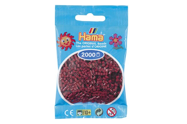 Hama perler mini 2000stk rødbrun