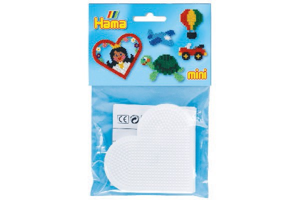 Hama stiftplader mini hjerter 8x9 cm