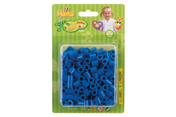 HAMA MAXI PERLER I BLISTER 250STK. LYS BLÅ